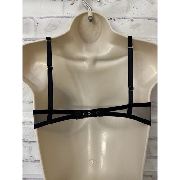 Bluebella 30DD/E Bra Black Sheer Underwire Cut Outs Sexy Boudoir Lingerie - Picture 5 of 9